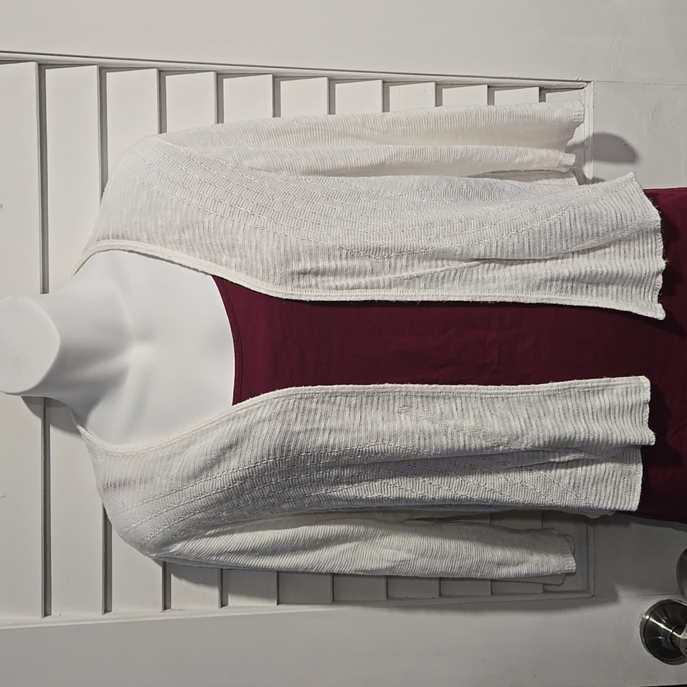 Two-One-Two New York White Women's Open-Front Cardigan